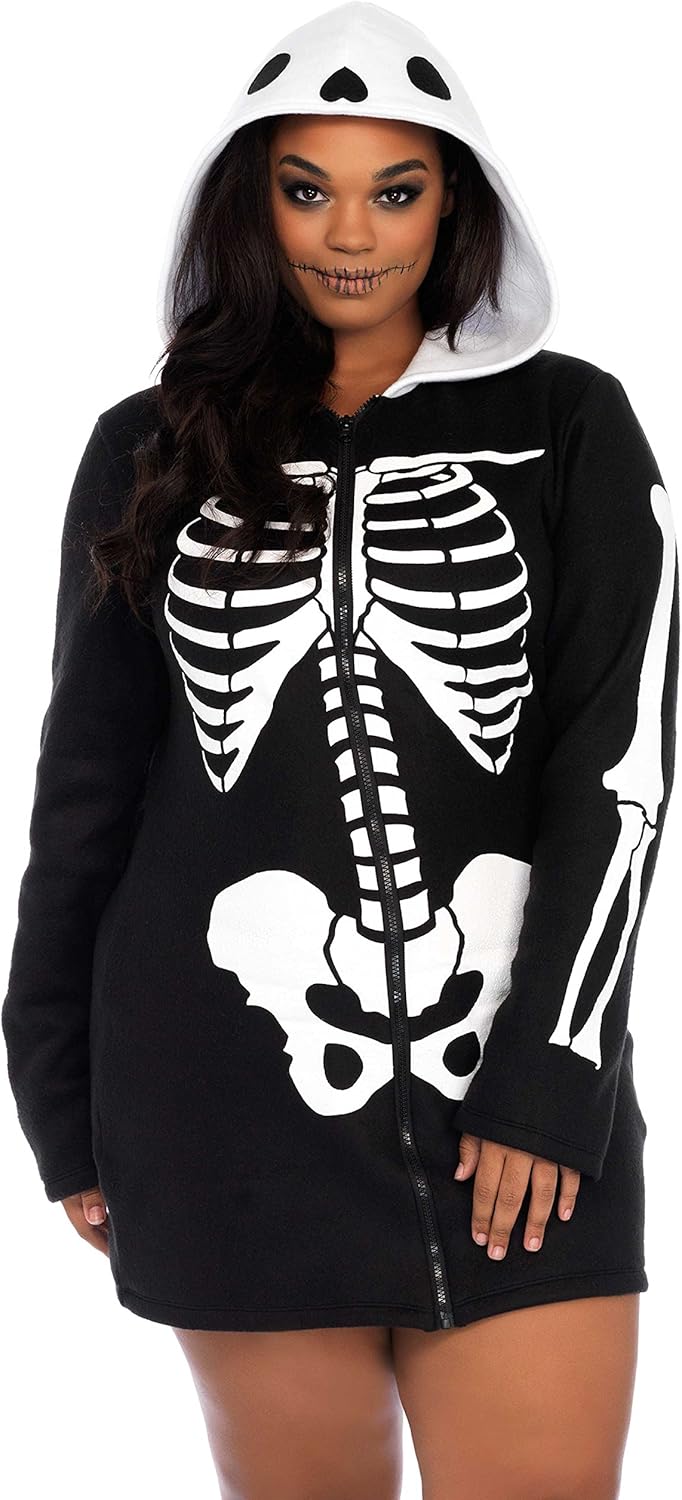 plus size skeleton leggings