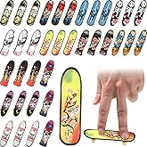 36 Pieces Mini Finger Skateboard Toy with Double Sided Pattern Valentines Day Gifts Creative Fingertip Movement Toys for Valentine Classroom Prizes Birthday Goodie Bag Stuffers