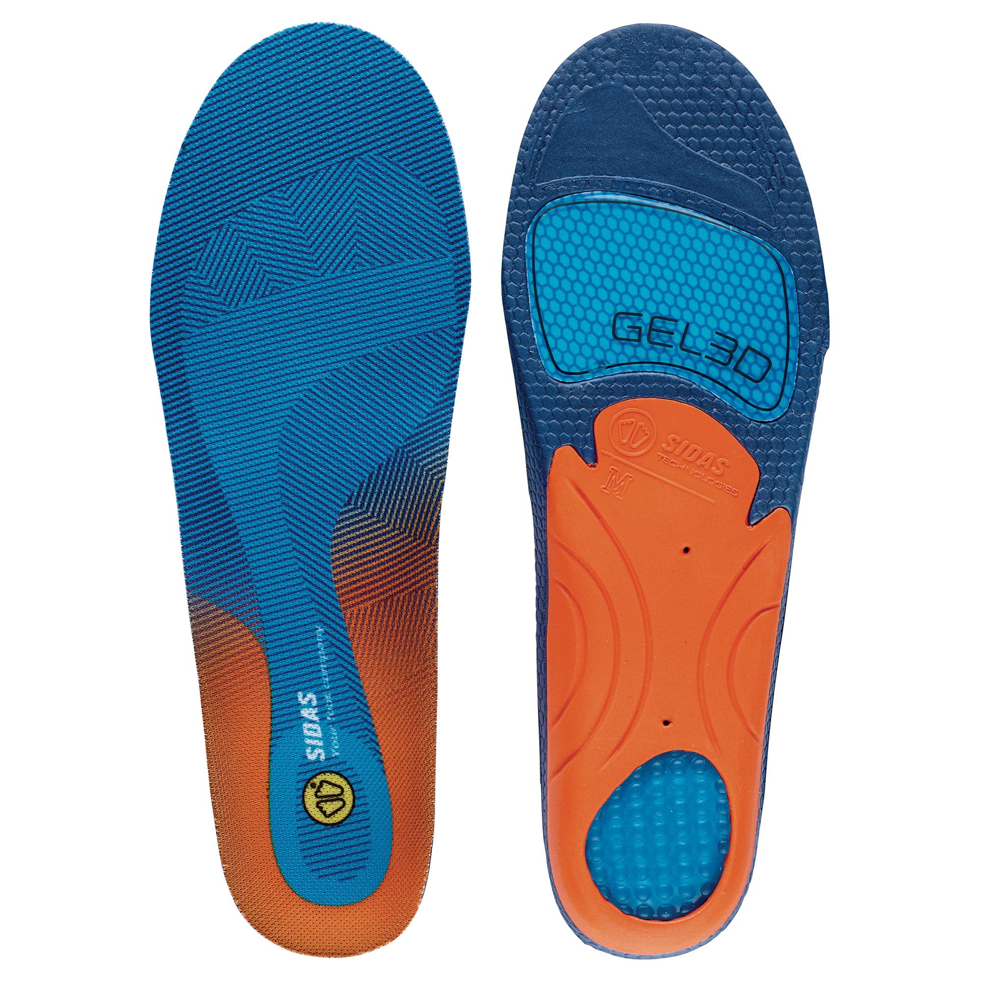 Sidas 3D Gel Cushioning Insole, Anatomical 3D Shape, unisex_adult, CSEESCUSH3D, blue, XL:44-45