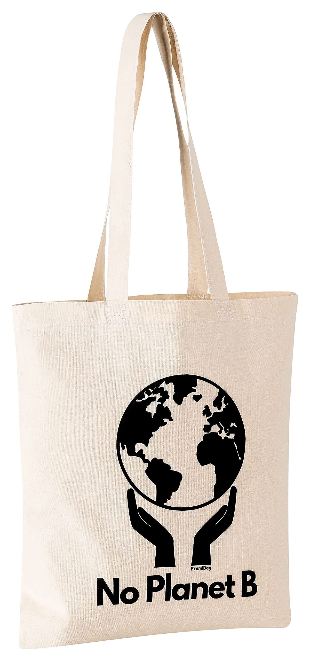 FremiBag The jute bag, because there is no planet B, against war for peace, no war in Ukraine, sustainably packaged, no plastic, natural, 38X42cm