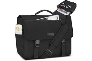 NEWHEY Messenger Bag Laptop Briefcases for Men 15.6 Inch Laptop Bag Water-resistant Computer Bag Lightweight Shoulder Handbag Satchel Bags for Work Business Travel College,Black