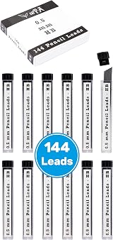 12PA 144 x 0.5mm HB Pencil Lead Refills 12 Tubes 12 leads each view 4