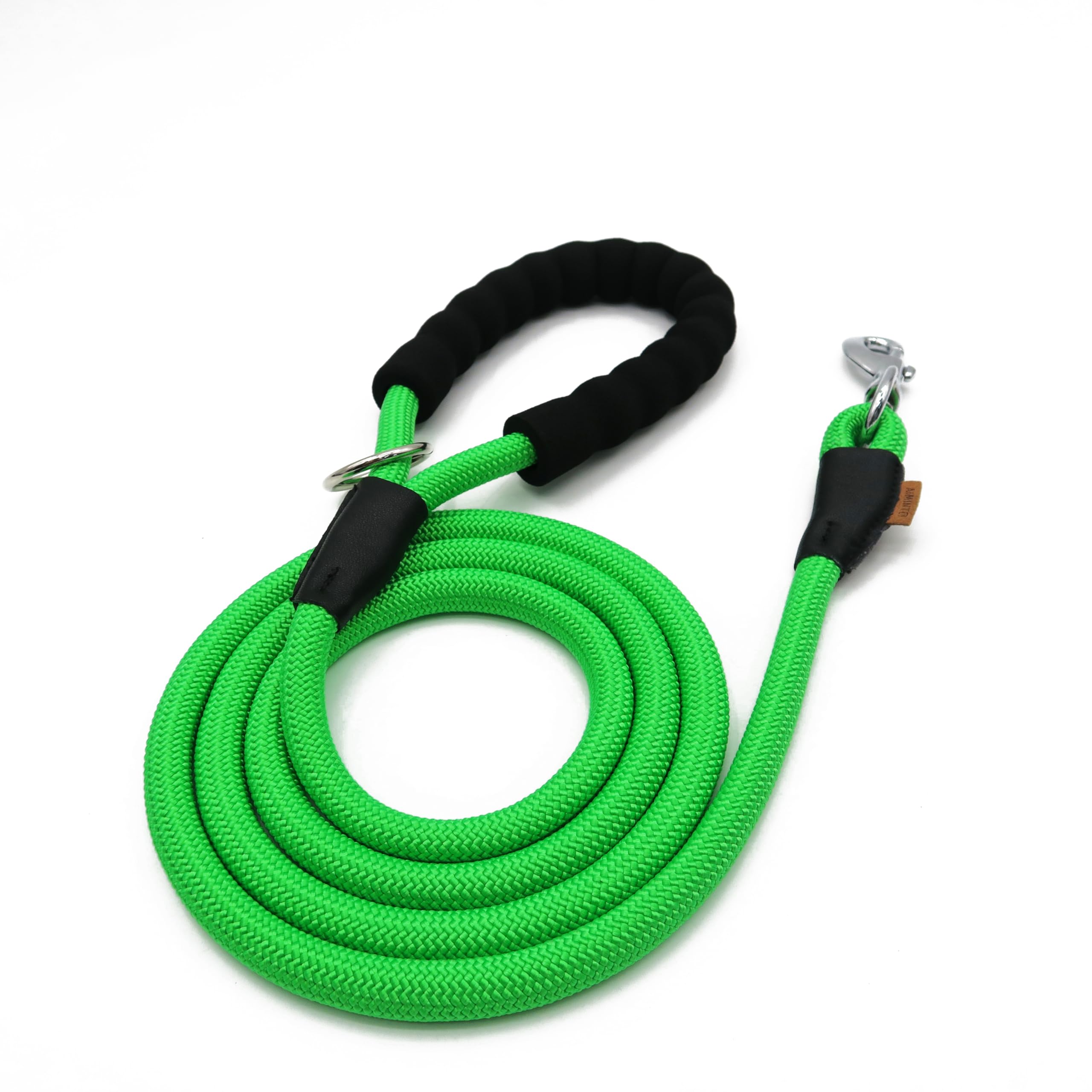 Aiminto Dog Leash, Braided Rope Traction – Walking Training Lead for Medium/Large Dogs ((1/2") - 6FT, Light Green)