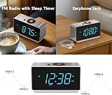 iTOMA Alarm Clock Radio Bluetooth Speaker FM Dual Alarm USB Charge view 2