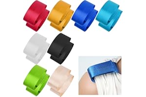 Tugaizi 8 Pairs Jersey Sleeve Bands Softball Sleeve Straps Solid Color Sleeve Holders Sport Sleeve Clips for Shirts Women Men Girls Boys, 8 Colors