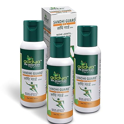 Aadya Life Sciences Llp Sandhi Guard Oil Herbal Anti Inflammatory And Analgesic, Pain Relief (50 Ml)