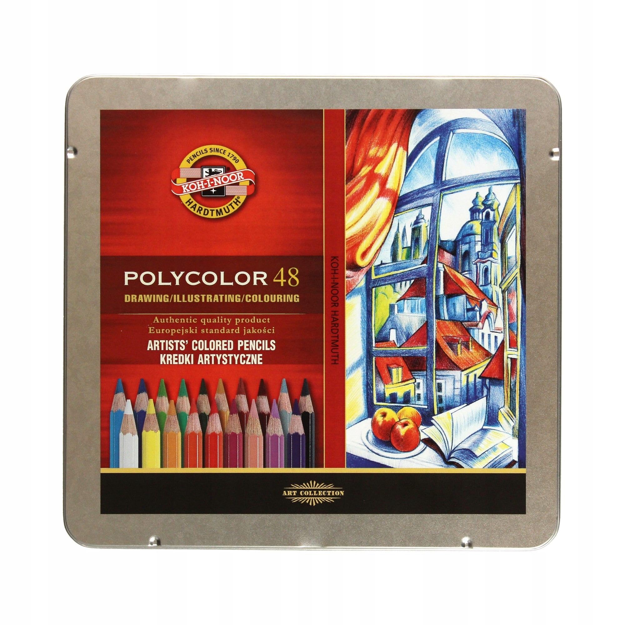 KOH-I-NOOR Polycolor Artist's Coloured Pencils (Set of 48)
