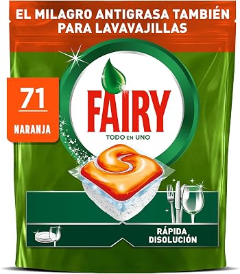 Cápsulas Originais All-In-One Laranja para Máquina de Lavar Loiça, 71 Cápsulas, Eficazes mesmo em Gordura Seca