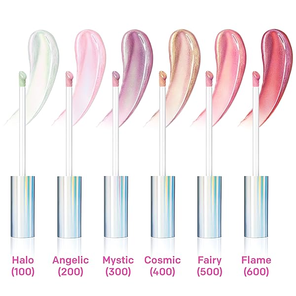 ALMAY LIP GLOSS, NON-STICKY LIP MAKEUP, HOLOGRAPHIC GLITTER FINISH, HYPOALLERGENIC, 200 ANGELIC, 0.9 OZ