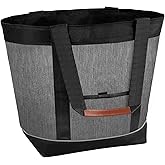 Awordo Insulated Cooler Bag Leakproof Thermal Insulation Collapsible Cooler Tote with Zippered, Reusable Cooler Bags