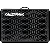 SOUNDBOKS Go - Portable Bluetooth Speaker - USB-C Charging Battery - Compact Performance Speaker for On The Go - Splash and Shockproof - 40 Hours Battery Life - 121 dB (Black)