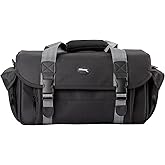Ultimaxx Bolsa grande resistente al agua con doble hebilla y bolsillos para cámaras réflex y videocámaras Sony, Nikon, Canon,