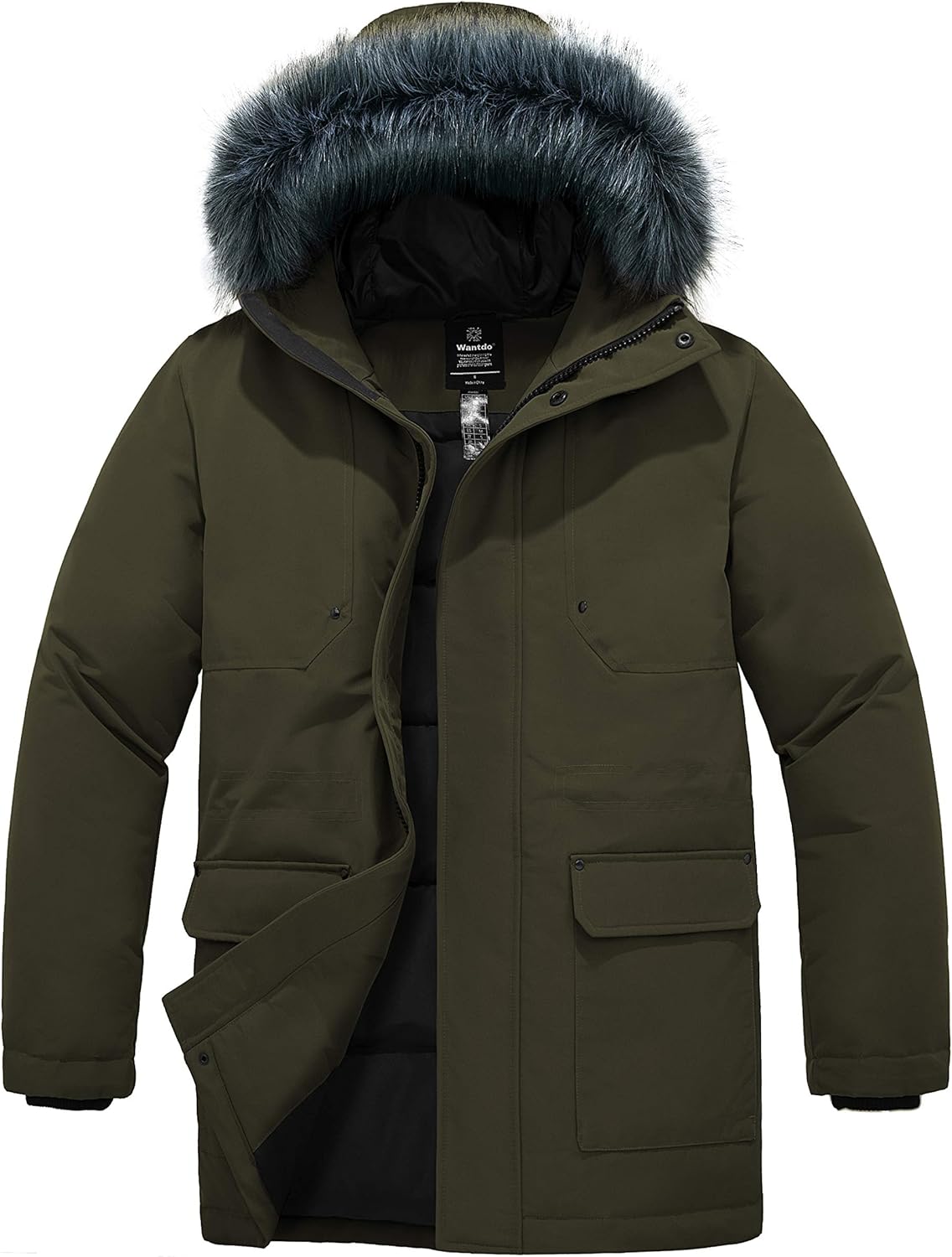 long waterproof puffer coat