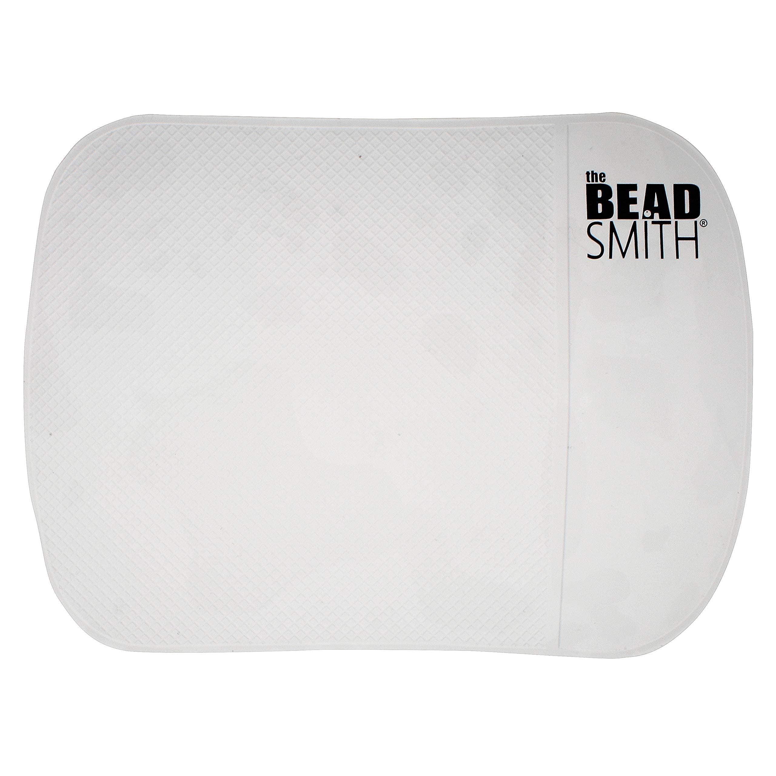 The Beadsmith Sticky Bead Mat – 7.5 x 5.5 inches, Medium Size, Clear Color, Anti-Slip Pad, Rinse and Reuse Technology, Ideal for Diamond Painting, Jewelry Making, Beads Sorting — image 1
