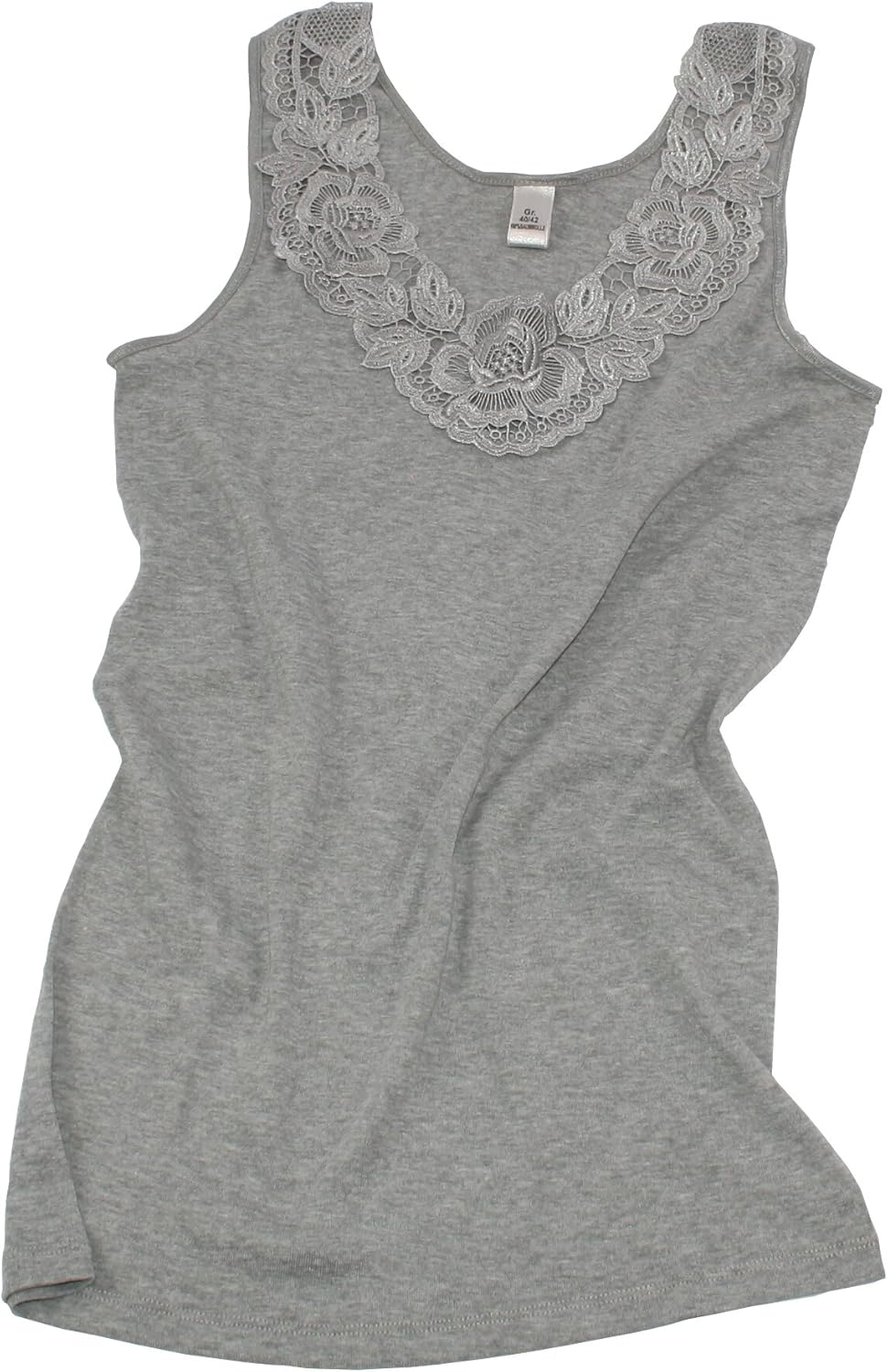 Ladies Shirt Undershirt, Underwear With Extra Large Lace, 100 cotton