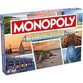 Monopoly Board Game Newport Edition: 2-6 Players Family Board Games for Kids and Adults, Board Games for Kids 8 and up, for Kids and Adults, Ideal for Game Night