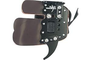 SAS Elite Aluminum Suede and Leather Finger Tab Archery Competition Traditional Bow Youth Adults