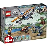Lego Jurassic World Velociraptor: Biplane Rescue Mission 75942, Dinosaur Toy for Preschool Kids, Featuring a Buildable Plane 
