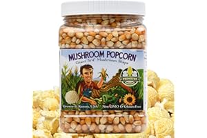 Princeton Popcorn Mushroom Hulless Popcorn Kernels – Easy-Eating, Ball Shaped Tender Popping Corn, Non-GMO Popcorn Kernels, No Hulls, Farmer Direct, Microwave Air Popper or Stovetop 32oz Jar