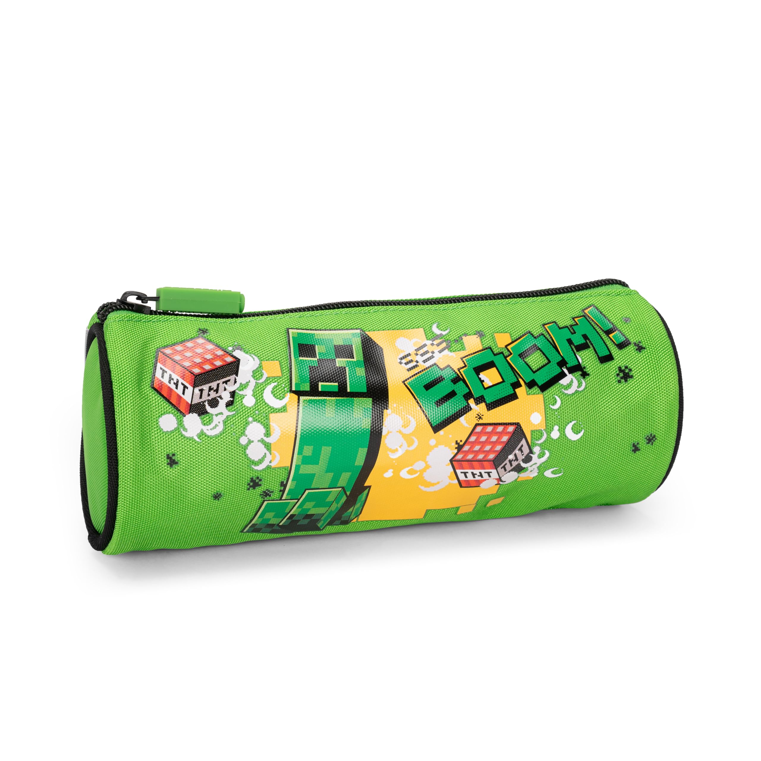 Franco Cosimo Panini Minecraft Official School Pencil Case, Lightweight and Compact, Easy to Carry and Store, Practical Zip Closure, 22 x 8 cm, Multi-coloured