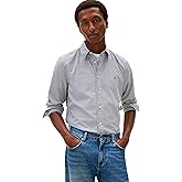 Tommy Hilfiger Mens Long Sleeve Poplin Shirts in Regular Fit, Men's Button Down Shirts, Also Available in Big and Tall