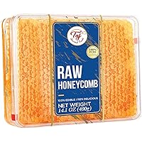 Great Bazaar All natural Raw Honeycomb 100% Honey Pure Turkish Raw Honey Comb - Honey Combs Raw Edible - Honey With Honeycomb