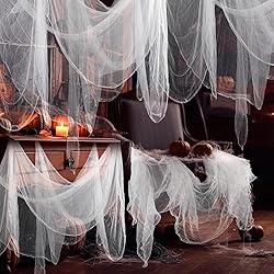Boao Halloween Cheese cloth 85 x 394 Inch White