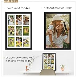 DUENPY 13x19 Collage Picture Frame 4x6 Picture