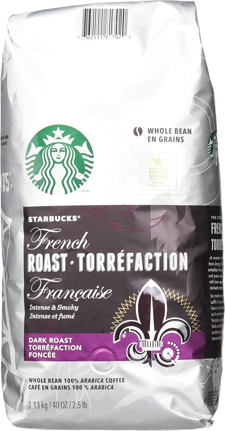 Starbucks French roast coffee beans (40 OZ), 1133.98 grams Amazon.ca