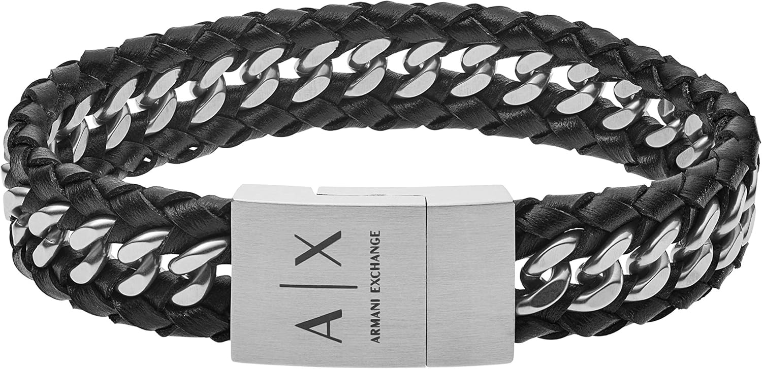 armani exchange mens bracelet