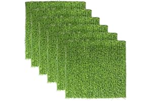 Kalekey 6 Pack Nesting Pads for Chicken Coop, 12"x12" Chicken Nesting Box Pads for Laying Eggs, Washable Artificial Grass Pad for Chicken Hen Small Pets on Garden Lawn Indoor Outdoor