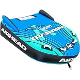 Airhead G-Force Towable Tube for Boating, 1-4 Rider Inflatable Boat Tube for Water Tubing, Heavy Duty Full Nylon Cover, Stabilizer Fins with Neoprene Knuckle Guards, Speed Safety Valve