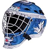 Franklin Sports NHL Team Logo Mini Hockey Goalie Mask with Case - Collectible Goalie Mask with Official NHL Logos and Colors