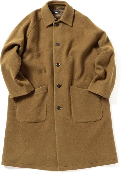 Amazon シップス ステンカラーコート Airy ウール ビッグシルエット ダスター コートステンカラーコート メンズ ベージュ M コート ジャケット 通販