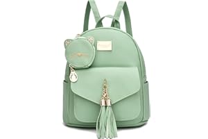 I IHAYNER Girls Fashion Backpack Mini Purse Backpack for Women Small Leather Backpack Purse for Teen Girls with Coin Purse