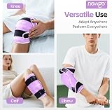 NEWGO Reusable Knee Ice Pack Wrap Full Coverage Gel Pad Purple view 7