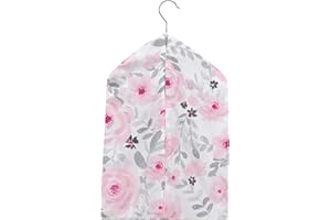 Bedtime Originals Blossom Pink/Gray Watercolor Floral Diaper Stacker