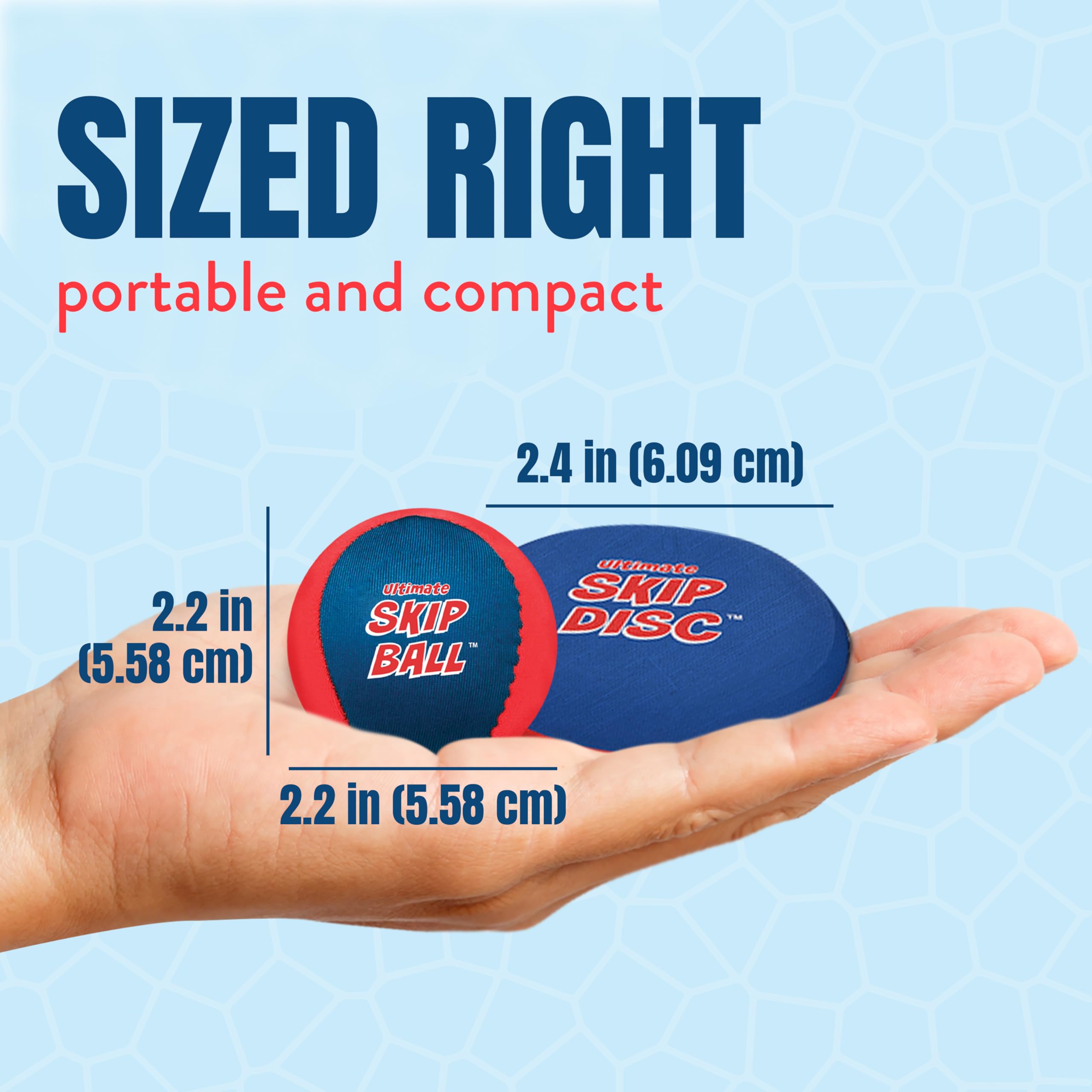 Activ Life The Ultimate Skip Ball – Water Bouncing Ball (2 Pack) Create Lasting Memories with Your Friends & Family at The Beach, Lake or Pool - Great for All Ages