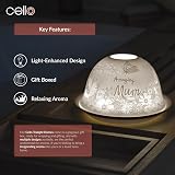 Cello Amazing Mum Tealight Dome Porcelain 3D Projection Gift view 6