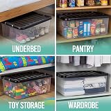 Klass 4 x 30 Litre Underbed Storage Boxes with Lids Set of 4 view 3