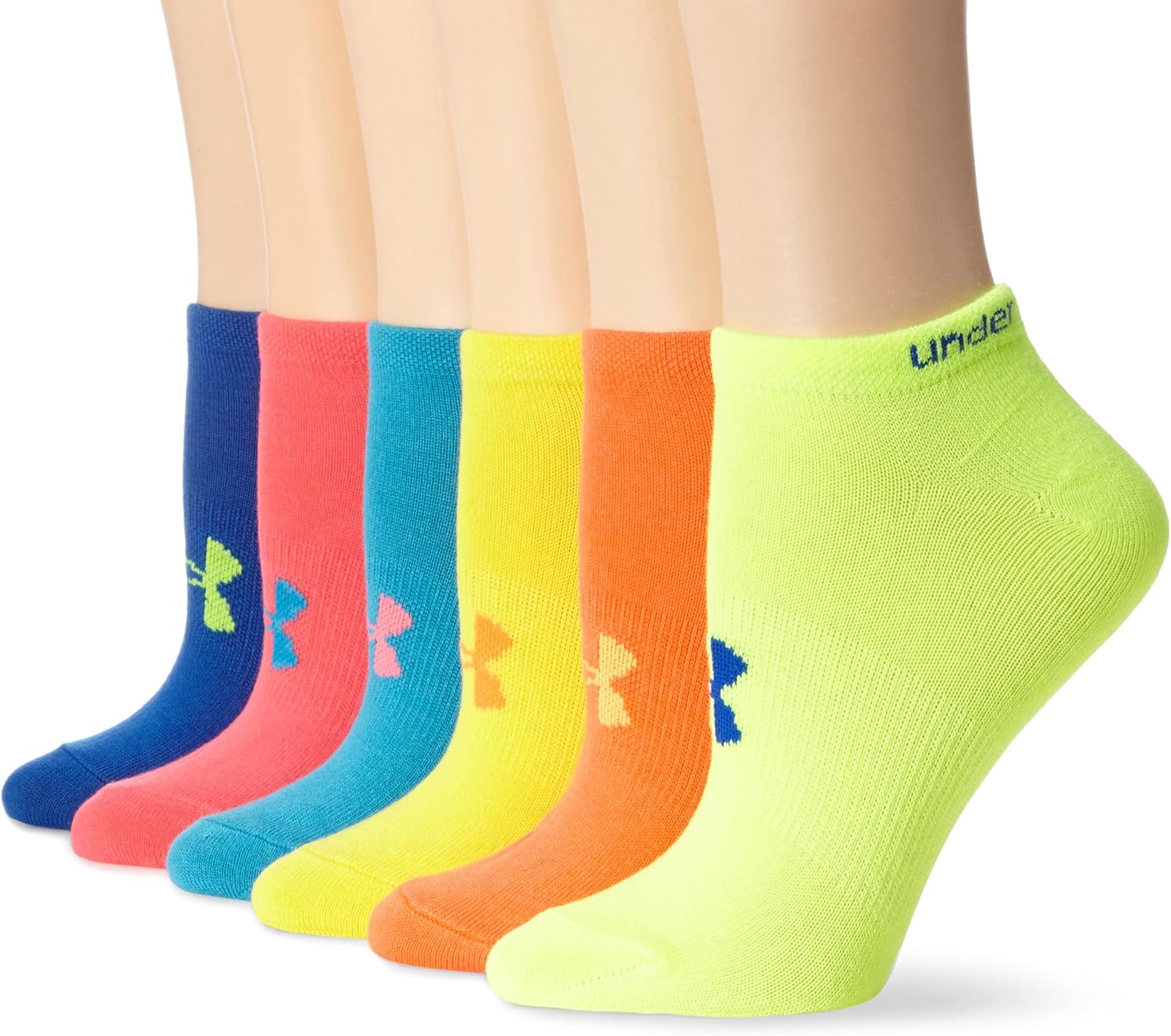 Under Armour Women's Training Neon No Show Socks 6Pack, Socks Amazon