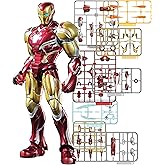 BLOKEES Model Kits Champion Class Marvel Infinity Saga Iron Man Mark LV DX - Model Kit - Assembly Required - No Tools - No Paint - No Glue - No Cutting - Age 14+