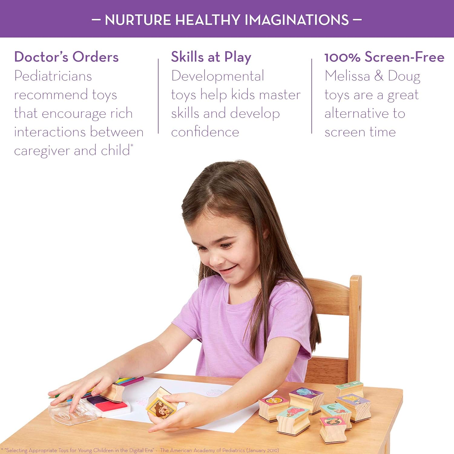 melissa and doug disney princess stamp set