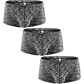 iKingsky Men's Stretch Boxer Briefs Underwear Sexy Low Rise Men Pouch Boxer Shorts