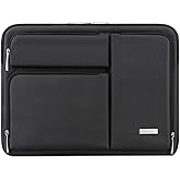 Lacdo 360° Protective Laptop Sleeve Case for 14 inch New MacBook Pro M5/M4/M3/M2/M1 Chips Pro Max A3434 A3112 A3401 A3185 A2918 A2992 2025-2021, 13.8" Surface Laptop 7th Copilot+PC Computer Bag, Black