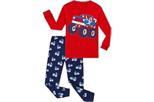 Family Feeling Little Boys Pajamas Sets 100% Cotton Long sleeve Pjs