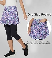 Tennis Skirts with Leggings for Women Skirted