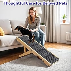 2025 Upgraded Dog Ramp for Couch, Foldable Small
