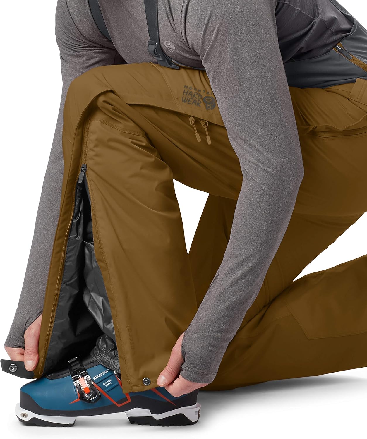 Mountain Hardwear FireFall Bib Pant Men’s Insulated Bib Overalls for Skiing and Outdoor Recreation : Clothing