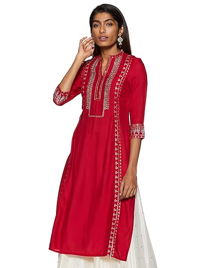 Women's Rayon Straight Kurta